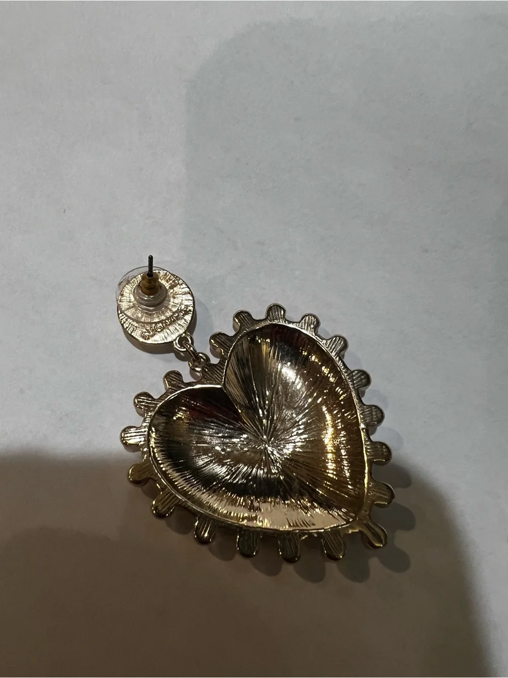 Heart Drop Earrings with Crystal Halo - Women Jewelry